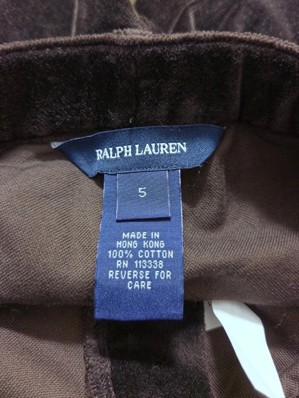 Vintage Ralph Lauren Velvet Blazer Pant Set Girls 5 Brown Equestrian Preppy NEW